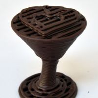3D Chocolate Print - Choctini Glass