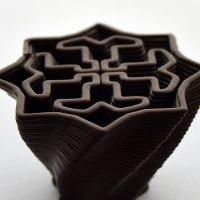 3D Chocolate Print - Star Spiral, Side