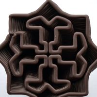 3D Chocolate Print - Star Spiral, Top