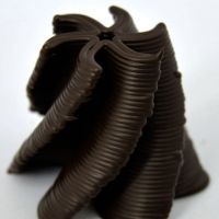 3D Chocolate Print - Ninja Star, side view