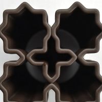 3D Chocolate Print - Four Starburst Top