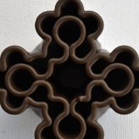 3D Chocolate Print - Flower Bouquet Top