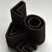 3D Chocolate Print - Love Skyscraper Side