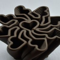 3D Chocolate Print - Multi-heart Spinner