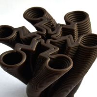 3D Chocolate Print - Lightning Spinner Side