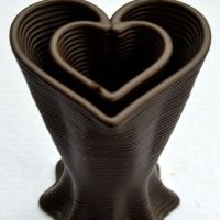 3D Chocolate Print - Star to Hear Vase